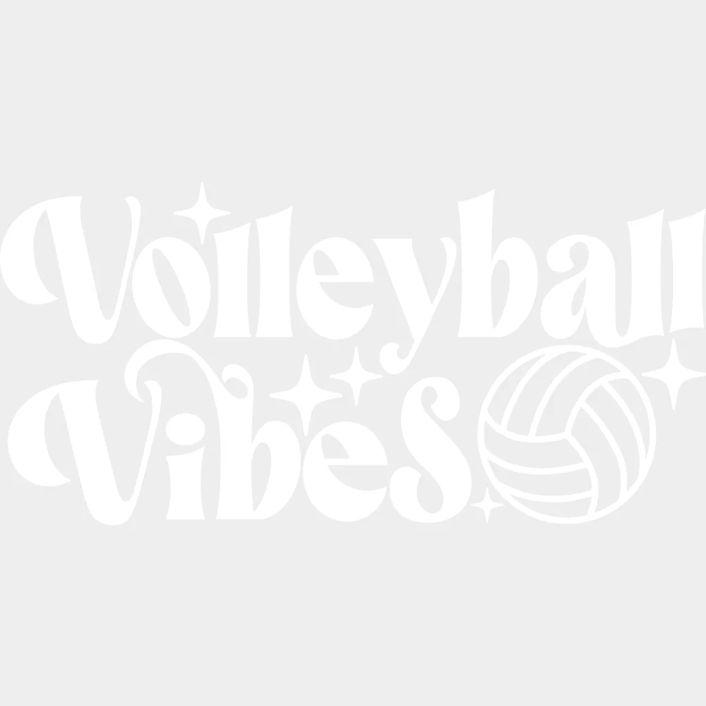 Volleyball Vibes, Stars - Volleyball DTF Transfers - Image 2