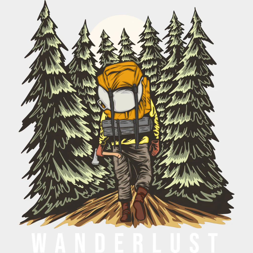 Wanderlust - Hiking DTF Transfers - Image 2