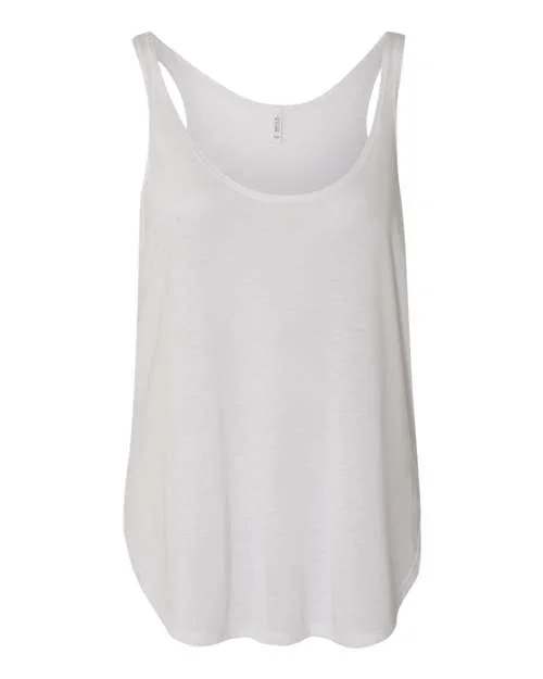 Women's Flowy Tank with Side Slit - 8802 - Image 10