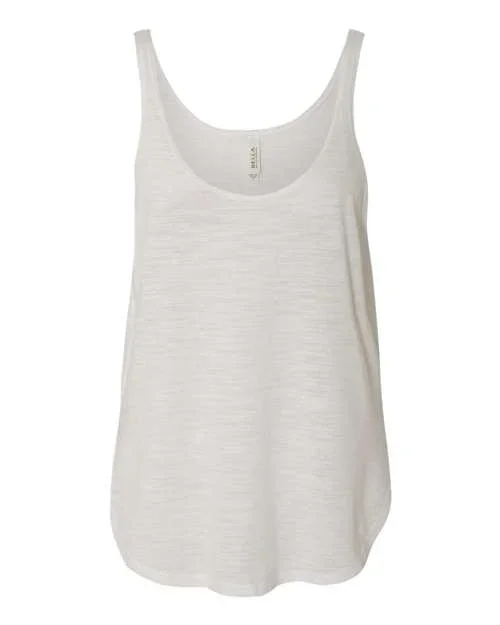 Women's Flowy Tank with Side Slit - 8802 - Image 11