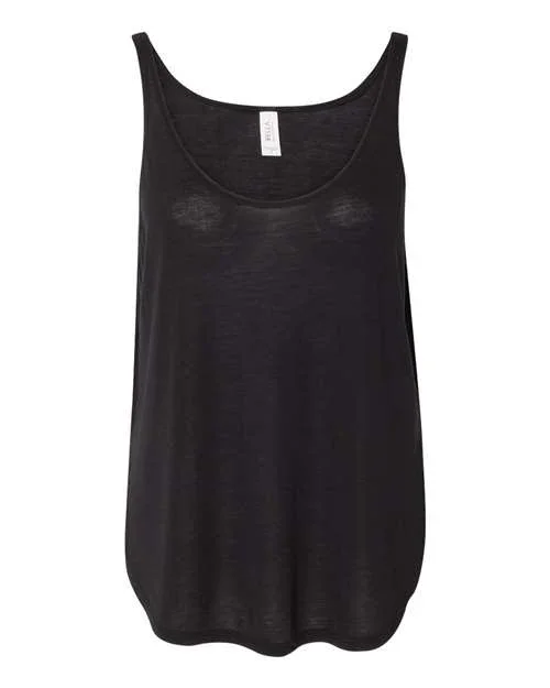 Women's Flowy Tank with Side Slit - 8802 - Image 3