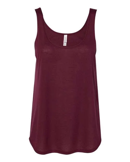 Women's Flowy Tank with Side Slit - 8802 - Image 6
