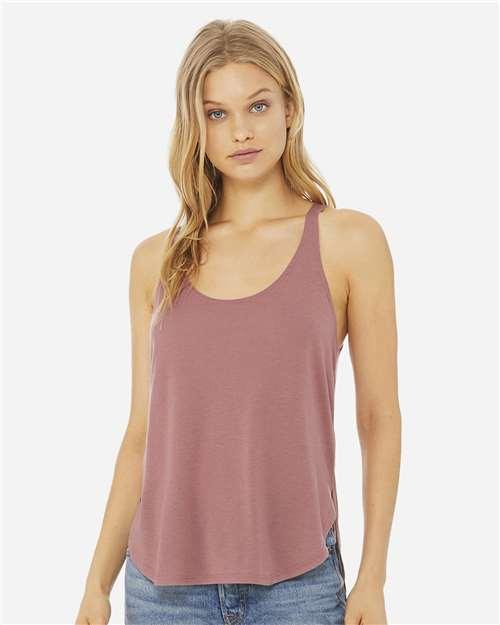 Women's Flowy Tank with Side Slit - 8802 - Image 7