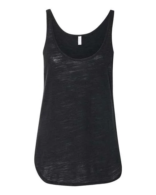Women's Flowy Tank with Side Slit - 8802 - Image 9