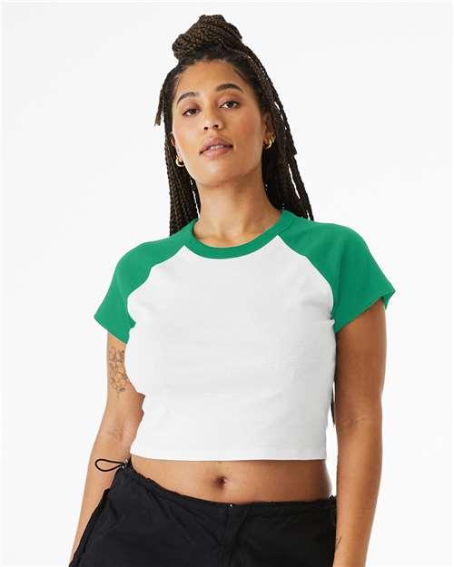 Women's Micro Rib Raglan Baby Tee - 1201 - Image 5
