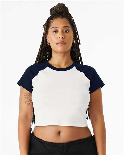 Women's Micro Rib Raglan Baby Tee - 1201 - Image 6