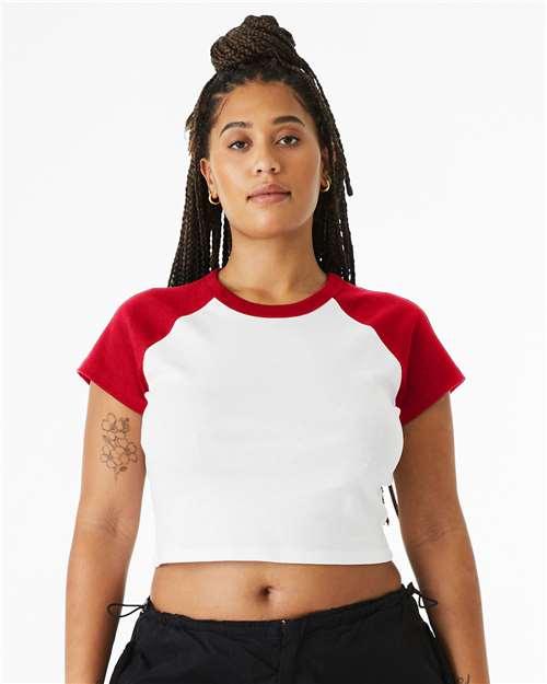 Women's Micro Rib Raglan Baby Tee - 1201 - Image 8