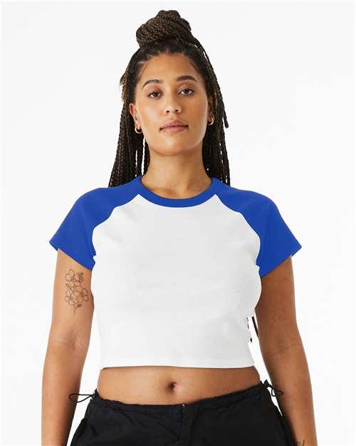 Women's Micro Rib Raglan Baby Tee - 1201 - Image 9