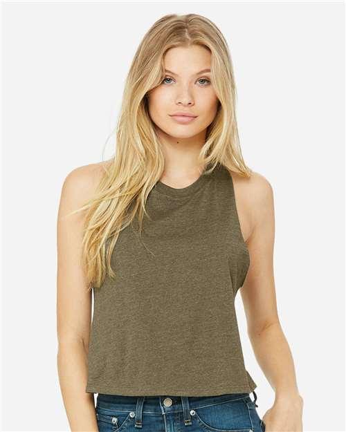 Women's Racerback Crop Tank - 6682 - Image 12