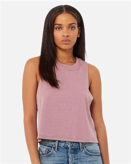 Women's Racerback Crop Tank - 6682 - Image 13