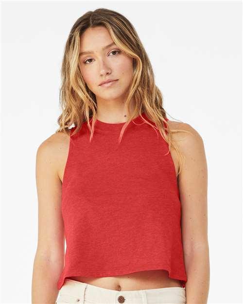 Women's Racerback Crop Tank - 6682 - Image 14