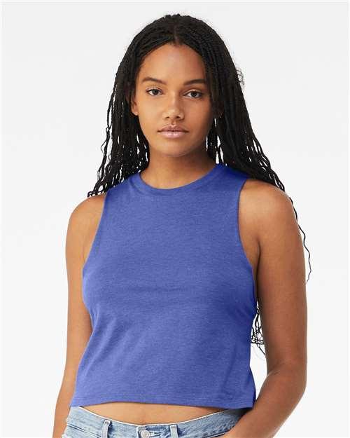 Women's Racerback Crop Tank - 6682 - Image 16