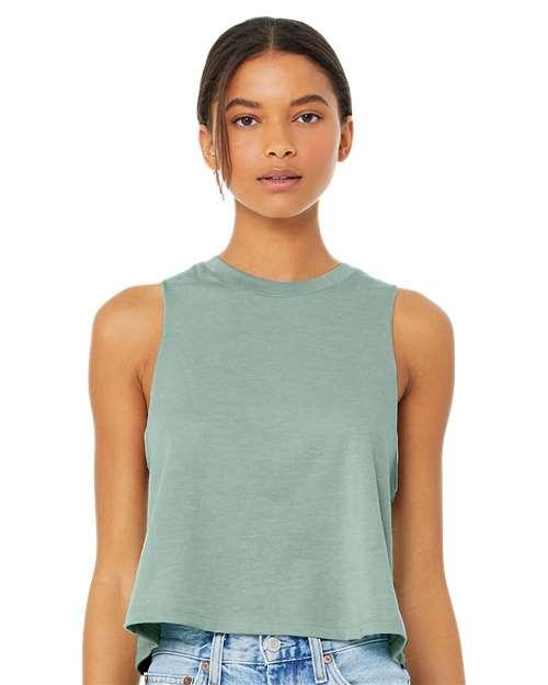 Women's Racerback Crop Tank - 6682 - Image 6