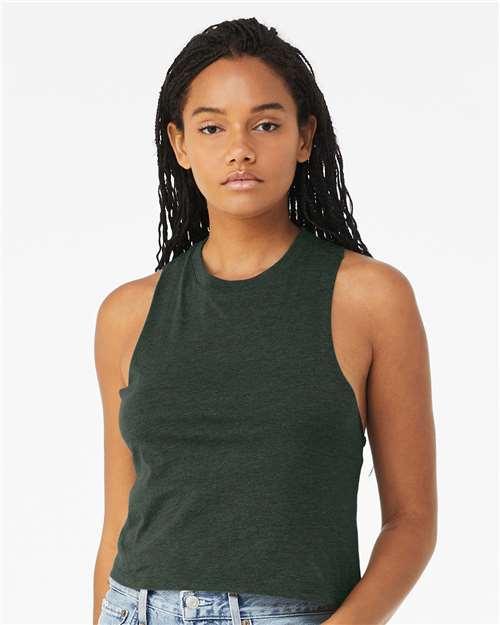 Women's Racerback Crop Tank - 6682 - Image 7