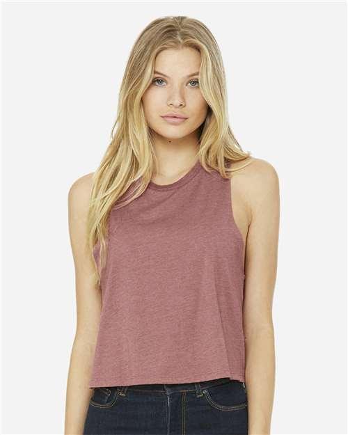 Women's Racerback Crop Tank - 6682 - Image 9