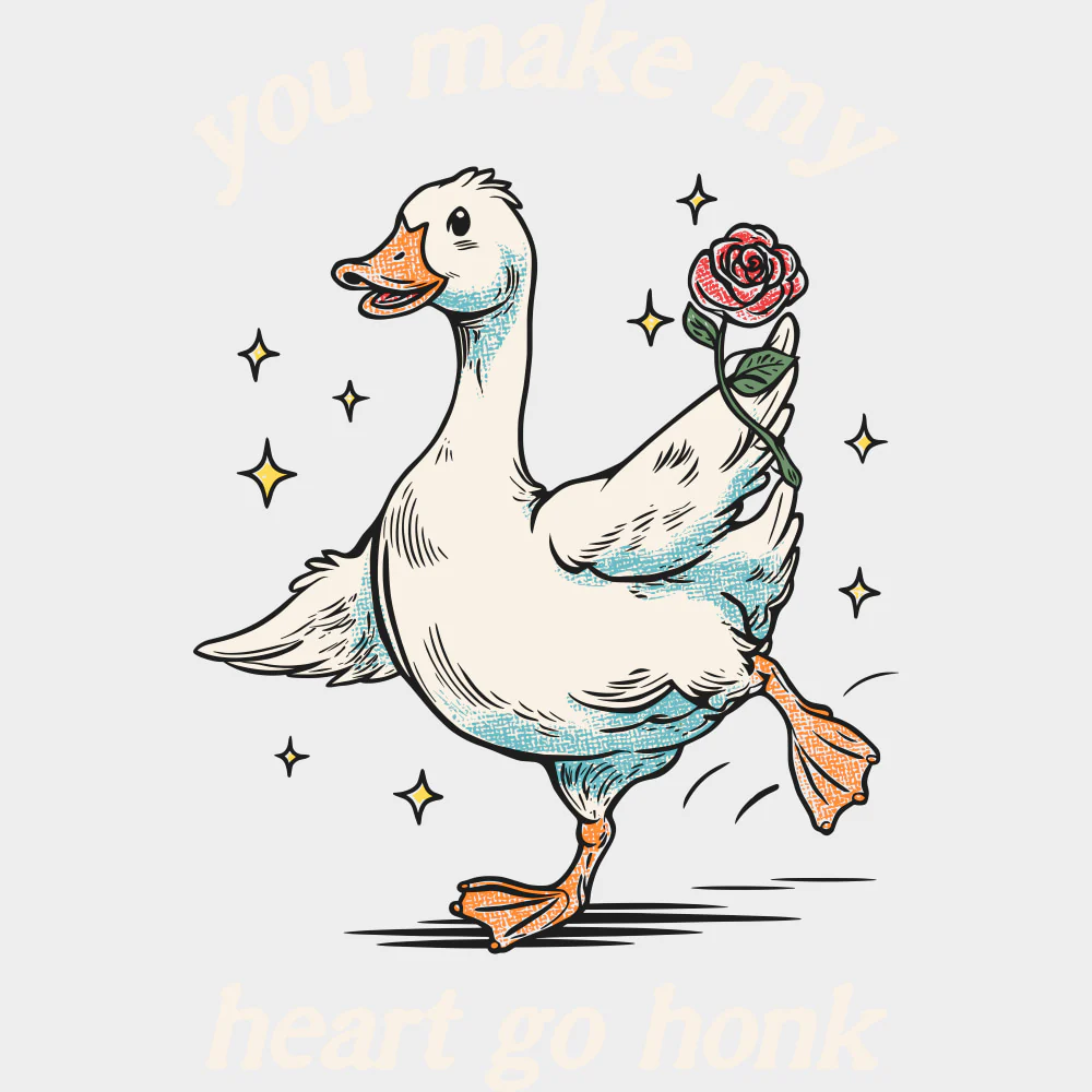 You Make My Heart Go Honk - Valentine's Day DTF Transfers - Image 2