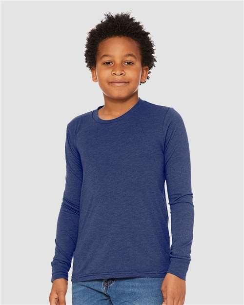 Youth Triblend Long Sleeve Tee - 3513Y - Image 5